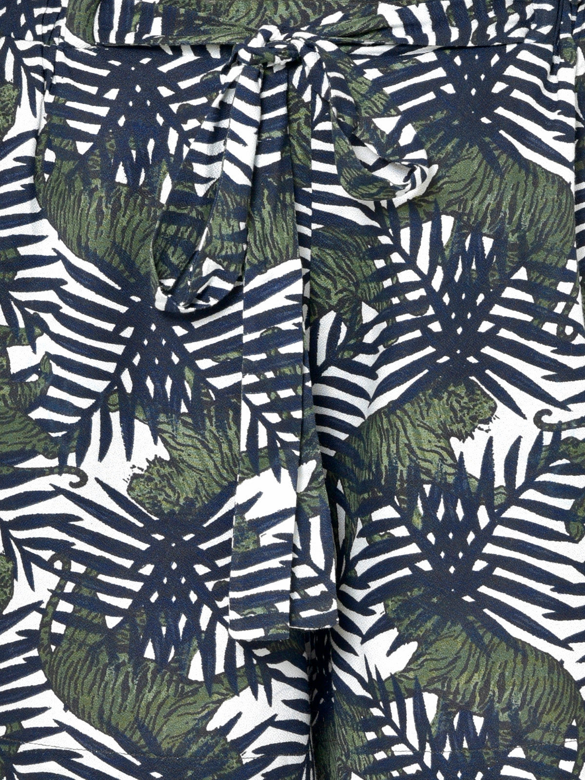 Women Tiger Print Rayon Shorts