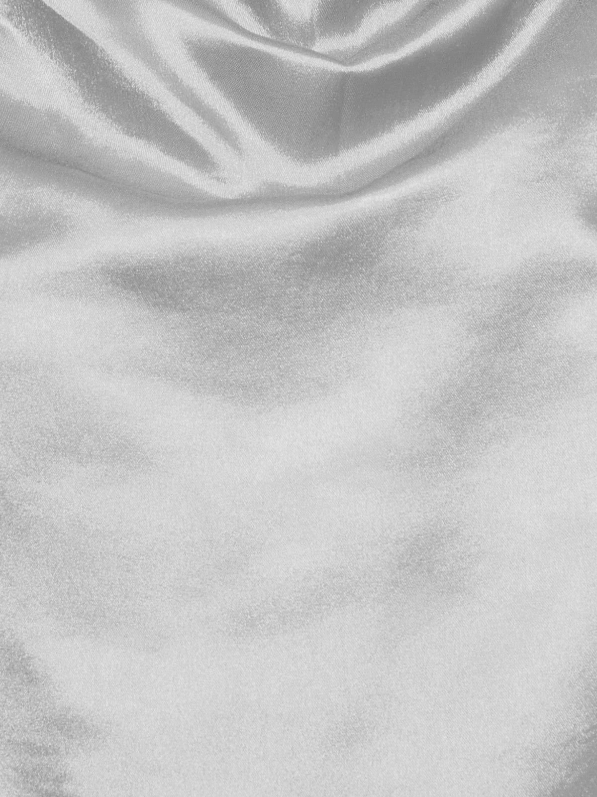 Women Silver Satin Cowl Neck Cami Top