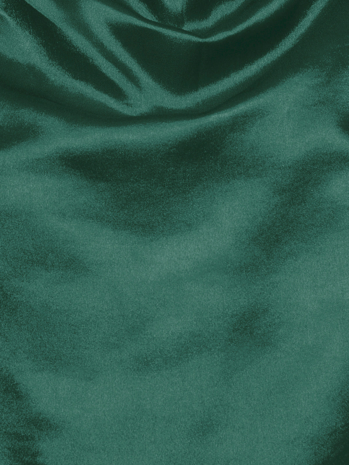 Women Green Satin Cowl Neck Cami Top