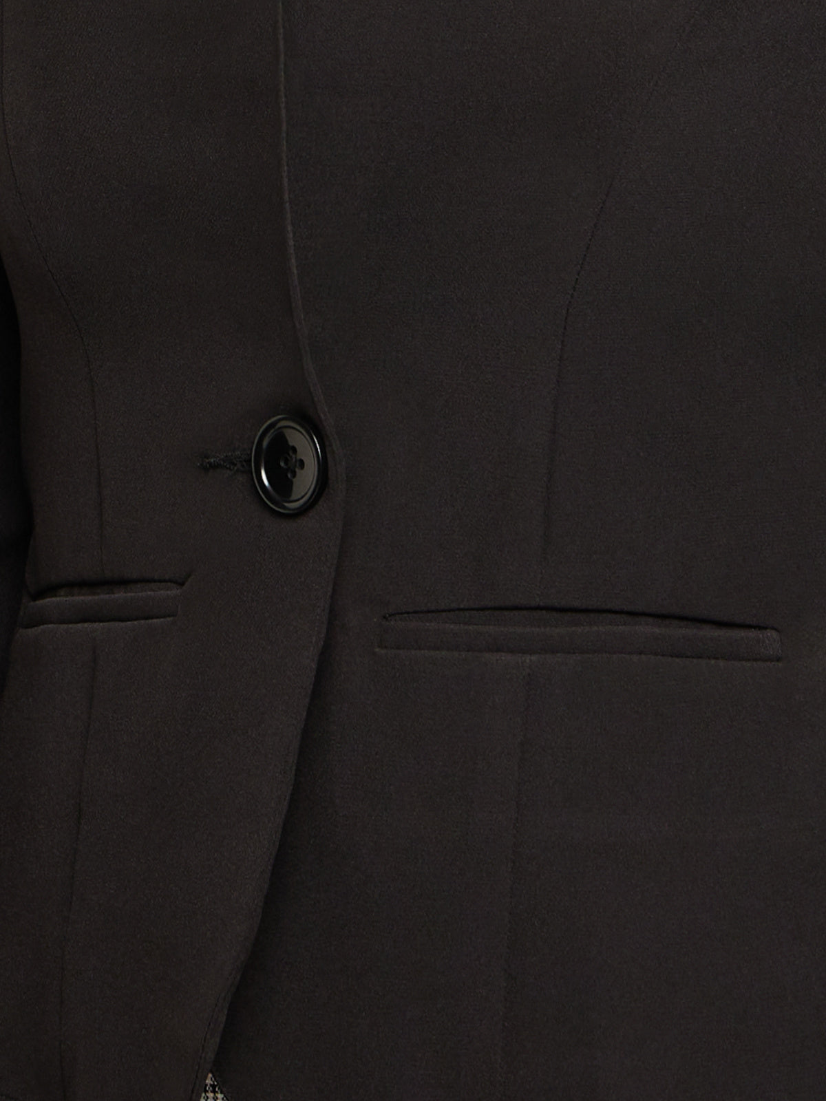 Women Black Tailored Fit Blazer