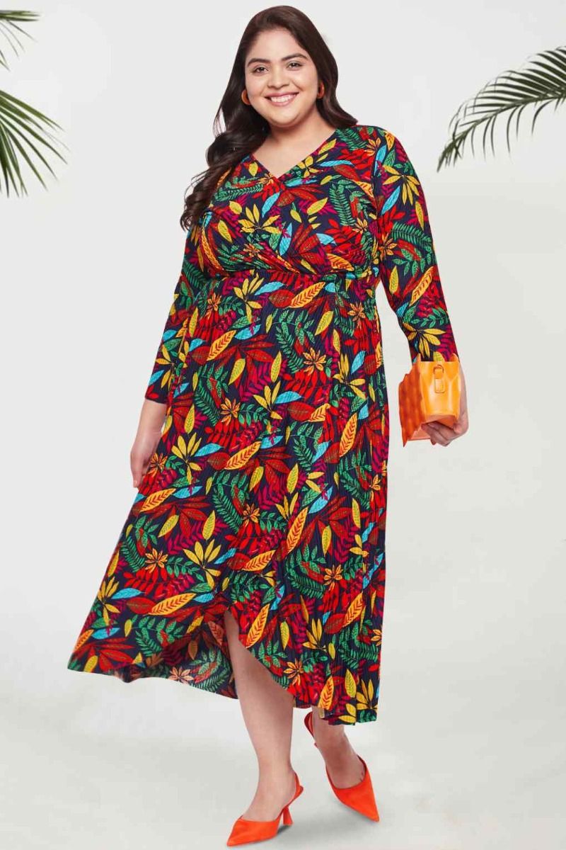Ladies Blue Printed One Piece Dress Exporter Supplier from Surat India